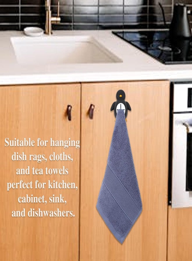 TRCENDE Winter Adorable Silicone Penguin Wall Mount Towel Holder, Funny Penguin Animal Hooking for Kitchen Bath, Wall Mounting Hand Hook, Adhesive Wall Mounted for Hanging Towel Bath Ball Rag XSX38 - Image 5